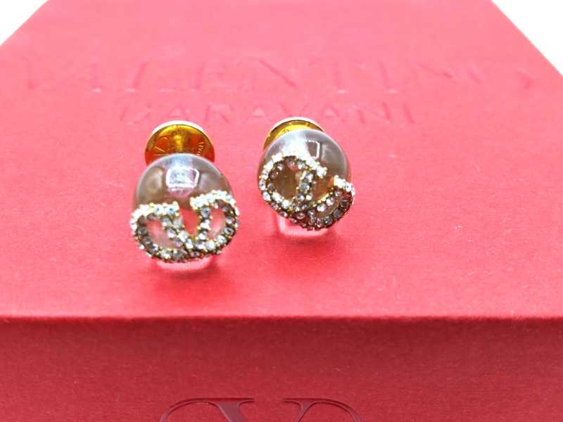 ヴァレンチノ買取 Vロゴクリスタルピアス